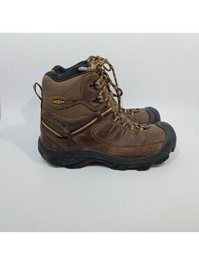 Keen Delta Women's Winter Hiking Boots Mid size 8 Brown Leather Insulated